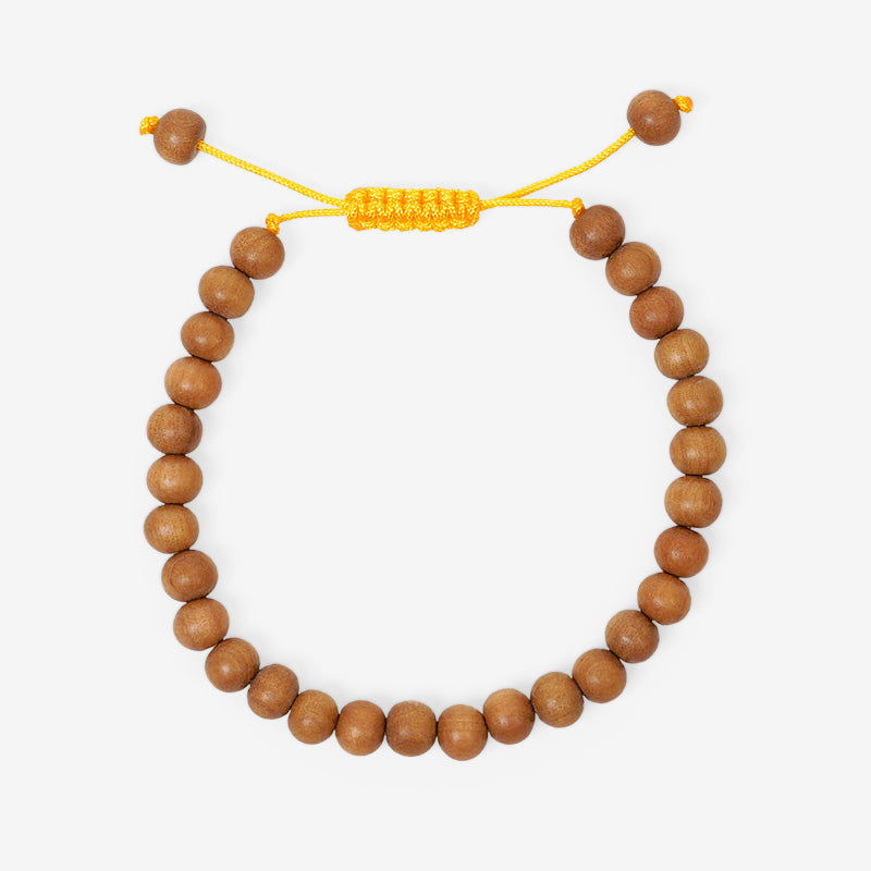 PULSERA AJUSTABLE MADERA DE SÁNDALO (6 MM)