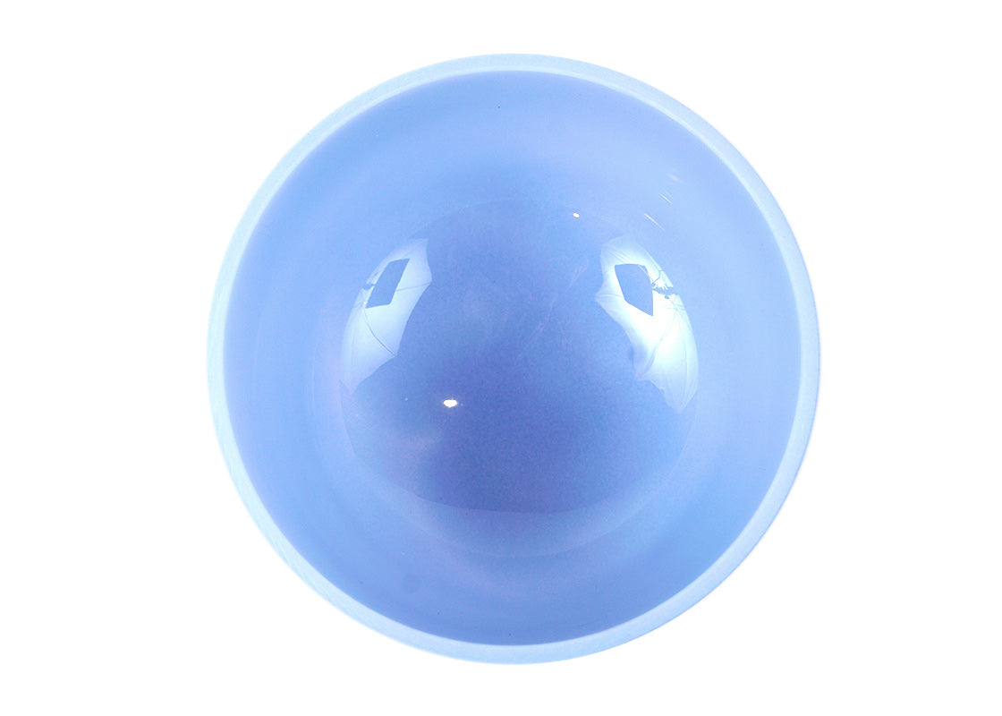 Cuenco de Cuarzo Color 10 Pulgadas (La - Azul) - Cuencos Tibetanos Cuencos Cuencos de Cuarzo Nepal Cuencos Cantores Cuarzos Sonoterapia Japamala Pulseras Banderas de Oracion Tingshas Campanas