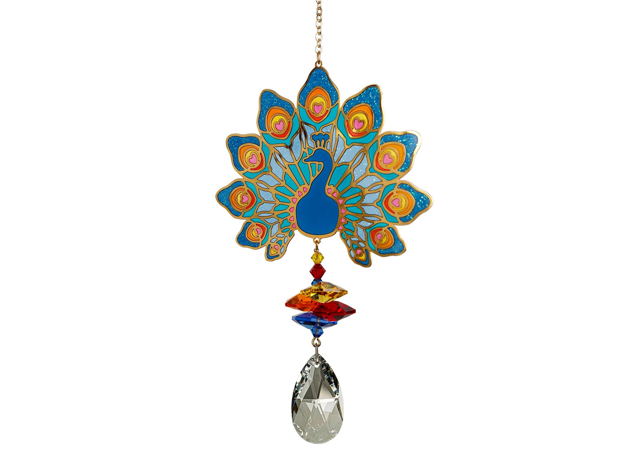 Wonder Crystal Suncatcher - Peacock